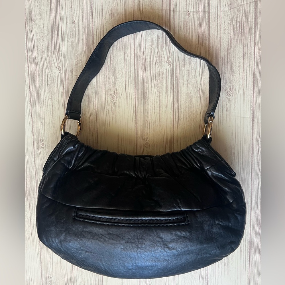 Preowned Michael Kors Mk Drawstring Baguette Bag … - image 2